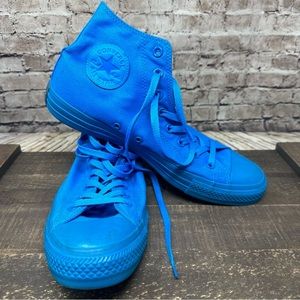 Unisex Chuck Taylor Converse All-Star Hi-Tops in Aqua Blue Monochrome 152704C